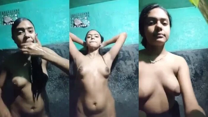Bangla Sex Vide Hot Village Girl Taking Bath In Bathroom